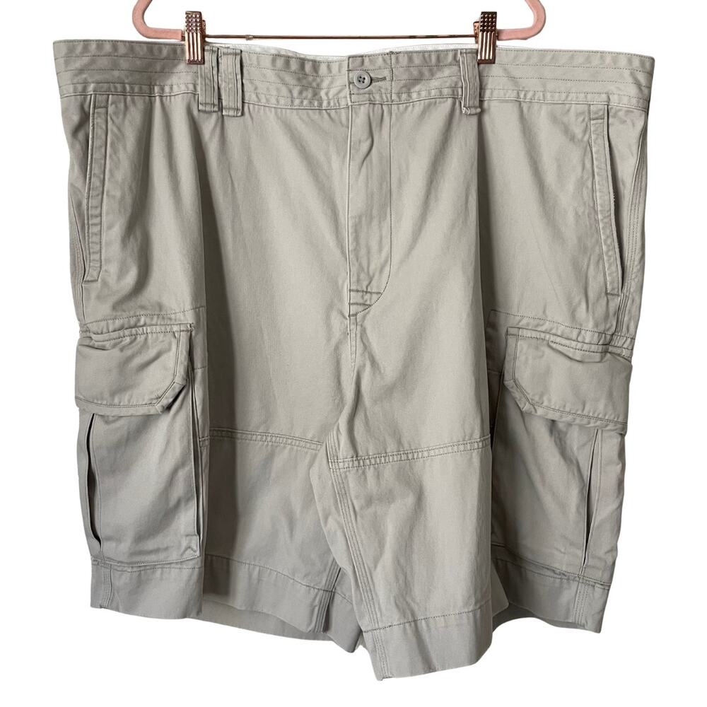 Polo Ralph Lauren Shorts Mens 46B Khaki Cargo Chino Baggy Utility Grunge Cotton